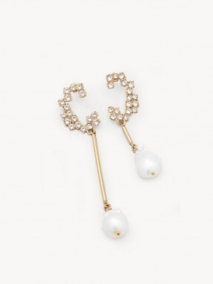 Aretes Chloe Darcey Dorados | CHE-SR14358