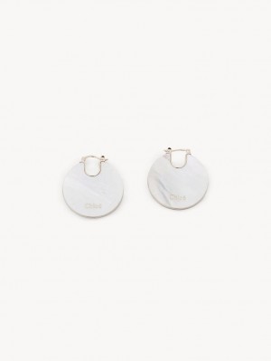 Aretes Chloe Jemma Dorados Blancos | CHE-SR14419