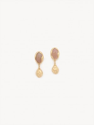 Aretes Chloe Sybil Dorados Claro | CHE-SR14459