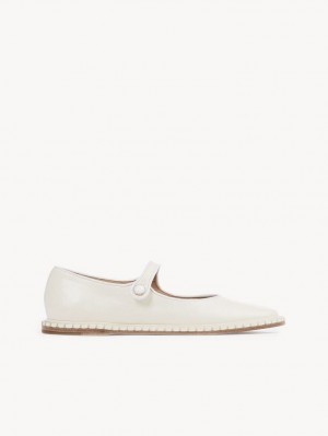 Ballet Flat Chloe Rubie Blancos | CHE-SR14259
