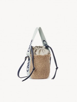 Baskets Chloe Small Woody Verdes Azules | CHE-SR13643
