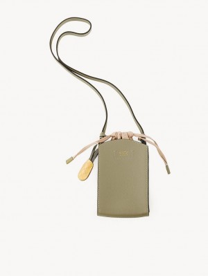 Bolsa De Hombro Chloe Cecilya Vertical Pouch Verdes | CHE-SR14588