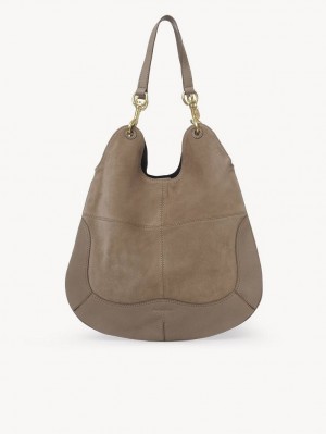 Bolsa De Hombro Chloe Hana Shopper Grises | CHE-SR14625