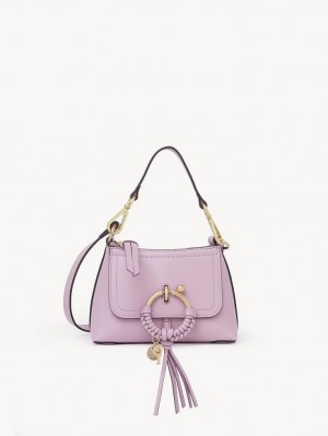 Bolsa De Hombro Chloe Joan Mini Lavanda Blancos | CHE-SR14686