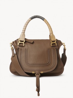 Bolsa De Hombro Chloe Marcie Double Carry Marrom | CHE-SR13439