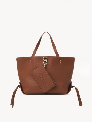 Bolsa De Hombro Chloe Sense Small East-west Marrom | CHE-SR13422