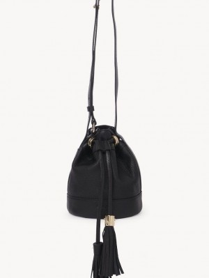 Bolsa De Hombro Chloe Vicki Small Bucket Negros | CHE-SR14644