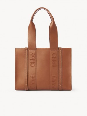 Bolso Tote Chloe Medium Woody Marrom | CHE-SR13346