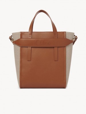 Bolso Tote Chloe Sense Medium Marrom | CHE-SR13396
