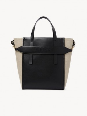 Bolso Tote Chloe Sense Medium Negros | CHE-SR13358