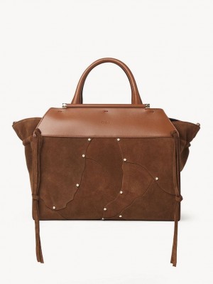 Bolso Tote Chloe Steph Medium Double Carry Marrom | CHE-SR13290