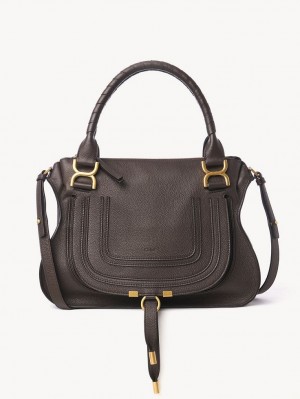 Bolsos Cruzados Chloe Marcie Double Carry Marrom | CHE-SR13493