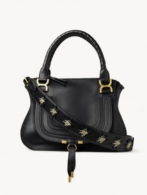 Bolsos Cruzados Chloe Marcie Double Carry Negros | CHE-SR13499