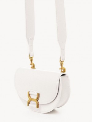 Bolsos Cruzados Chloe Marcie Mini Flap Blancos | CHE-SR13587