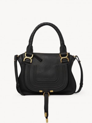 Bolsos Cruzados Chloe Marcie Small Double Carry Negros | CHE-SR13543