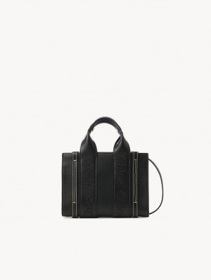 Bolsos Cruzados Chloe Mini Woody Negros | CHE-SR13560