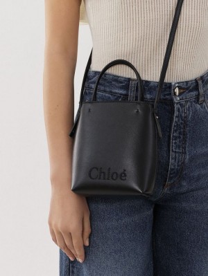 Bolsos Cruzados Chloe Sense Micro Negros | CHE-SR13582