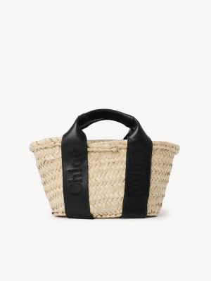 Bolsos Cruzados Chloe Sense Small Basket Negros | CHE-SR13519