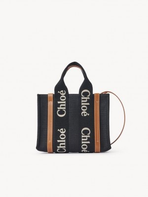 Bolsos Cruzados Chloe Small Woody Negros Beige | CHE-SR13627