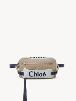 Bolsos Cruzados Chloe Woody Belt Verdes Azules | CHE-SR13594