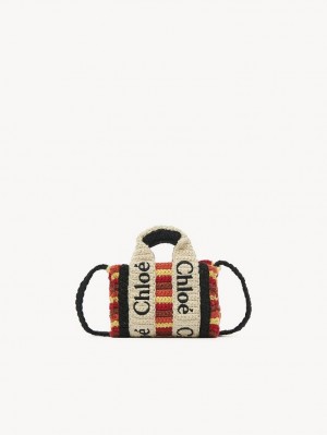 Bolsos Cruzados Chloe Woody Nano Multicolor Marrom | CHE-SR13523
