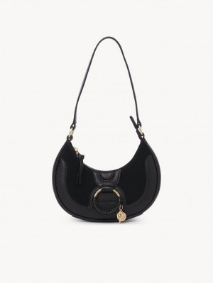 Bolsos Mini Chloe Hana Half Moon Negros | CHE-SR14763