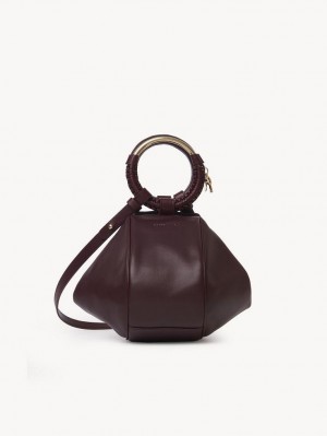 Bolsos Mini Chloe Hana Wristlet Vino | CHE-SR14772