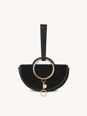 Bolsos Mini Chloe Mara Half Moon Negros | CHE-SR14754