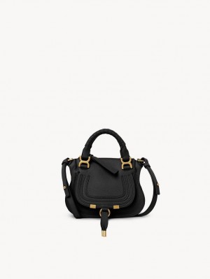 Bolsos Mini Chloe Marcie Double Carry Negros | CHE-SR13713