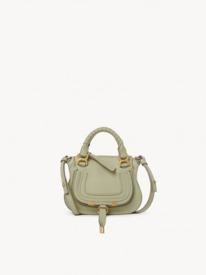 Bolsos Mini Chloe Marcie Double Carry Verdes | CHE-SR13674