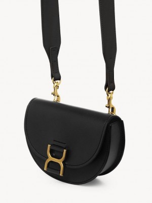 Bolsos Mini Chloe Marcie Flap Negros | CHE-SR13710