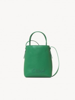 Bolsos Mini Chloe Sense Tote Verdes | CHE-SR13732