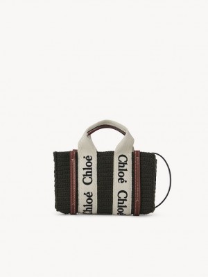 Bolsos Mini Chloe Woody Tote 2 Grises | CHE-SR13731