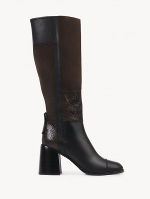 Botas Chloe Irine Tacón High Negros | CHE-SR14871