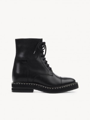 Botas Chloe Noua Combat Negros | CHE-SR14242