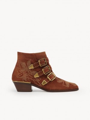 Botas Chloe Susanna Corta Marrom | CHE-SR14200