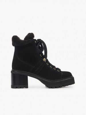 Botines Chloe Maeliss Tacón Negros | CHE-SR14861