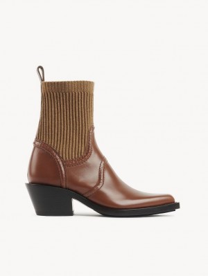 Botines Chloe Nellie Texan Marrom | CHE-SR14204