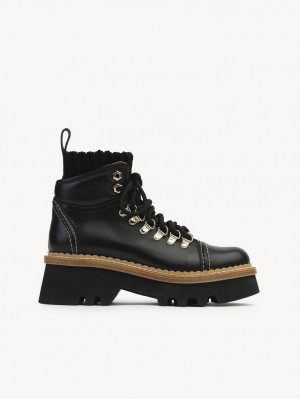 Botines Chloe Owena Negros | CHE-SR14229