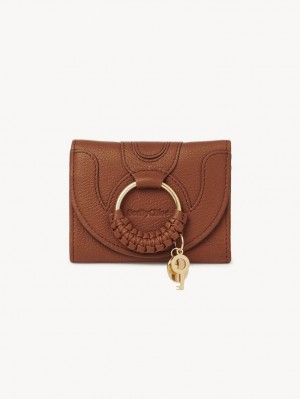 Carteras Pequeñas Chloe Hana Tri-fold Marrom | CHE-SR14910