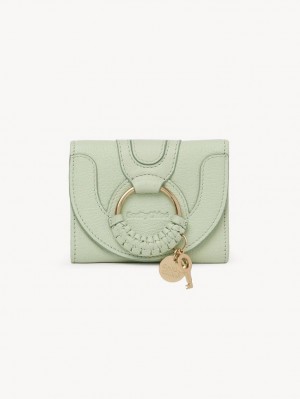 Carteras Pequeñas Chloe Hana Tri-fold Verdes | CHE-SR14909