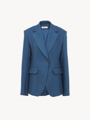 Chamarras Chloe Tailored Azules | CHE-SR13794