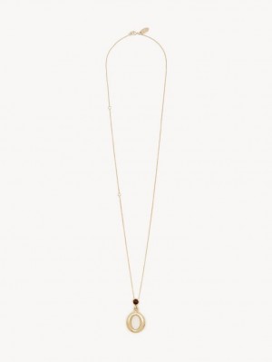 Collares Chloe Alphabet With Pendant Dorados | CHE-SR14341