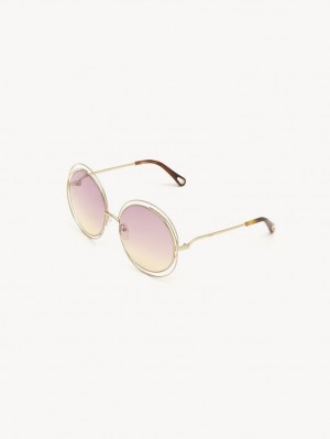Lentes de Sol Chloe Carlina Vino Amarillos | CHE-SR14540