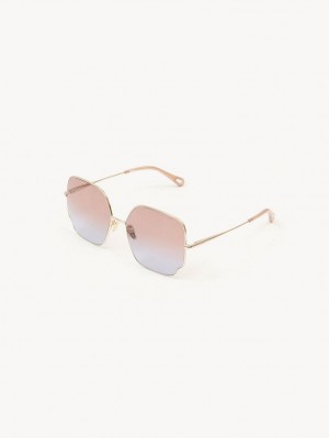 Lentes de Sol Chloe Joni Coral Turquesa | CHE-SR14542