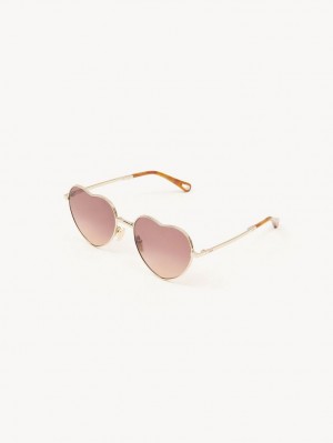 Lentes de Sol Chloe Milane Rojos Naranjas | CHE-SR14550