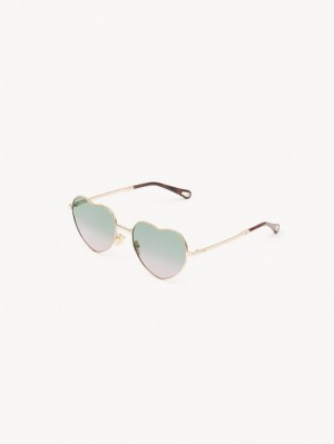 Lentes de Sol Chloe Milane Verdes Rosas | CHE-SR14549