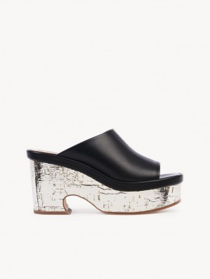 Mule Chloe Oli Plataforma Negros | CHE-SR14156