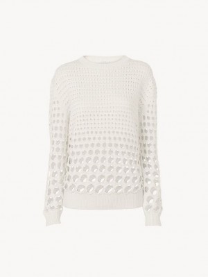 Prendas De Punto Chloe Generous Blancos | CHE-SR13931