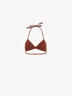 Ropa De Playa Chloe X Eres Papuasia Triangle Rojos | CHE-SR14128